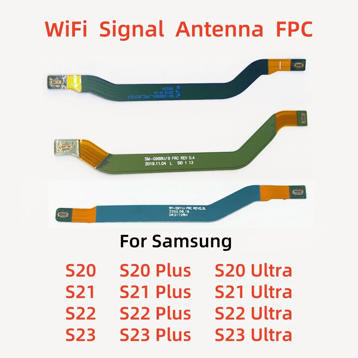 Фото Wi-Fi антенна FPC Flex Cable Разъем на плате для Samsung S23 S22 S21 Ultra S21U S20 Plus G991 G996 G998 U F B G985 G981 G986 №1