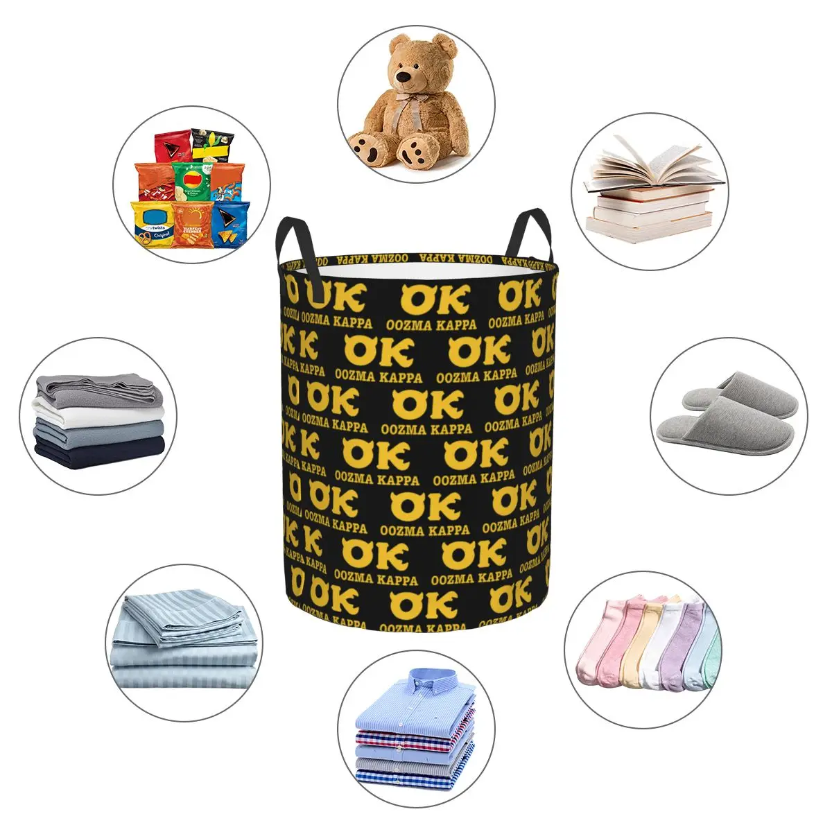 Фото Squishy Oozma Kappa OK Складные корзины для белья Корзина для хранения грязной одежды Большая водонепроницаемая сумка №2