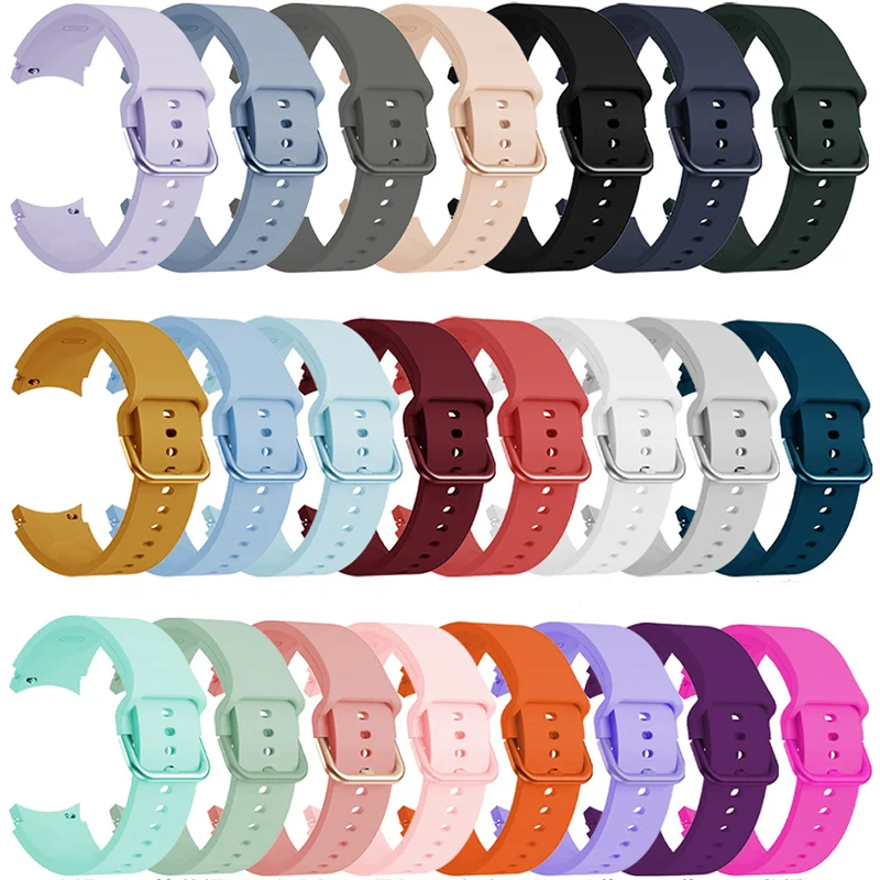 

20mm Watch Strap For Samsung Galaxy Watch 5/4 44mm 40mm wristband Silicone Bracelet Galaxy Watch 4 classic/5 pro 46mm 42mm 45mm