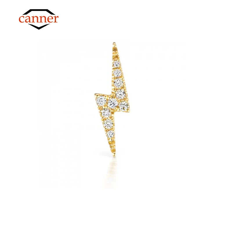 

Женские серьги-гвоздики из серебра 925 пробы с бабочкой и молнией