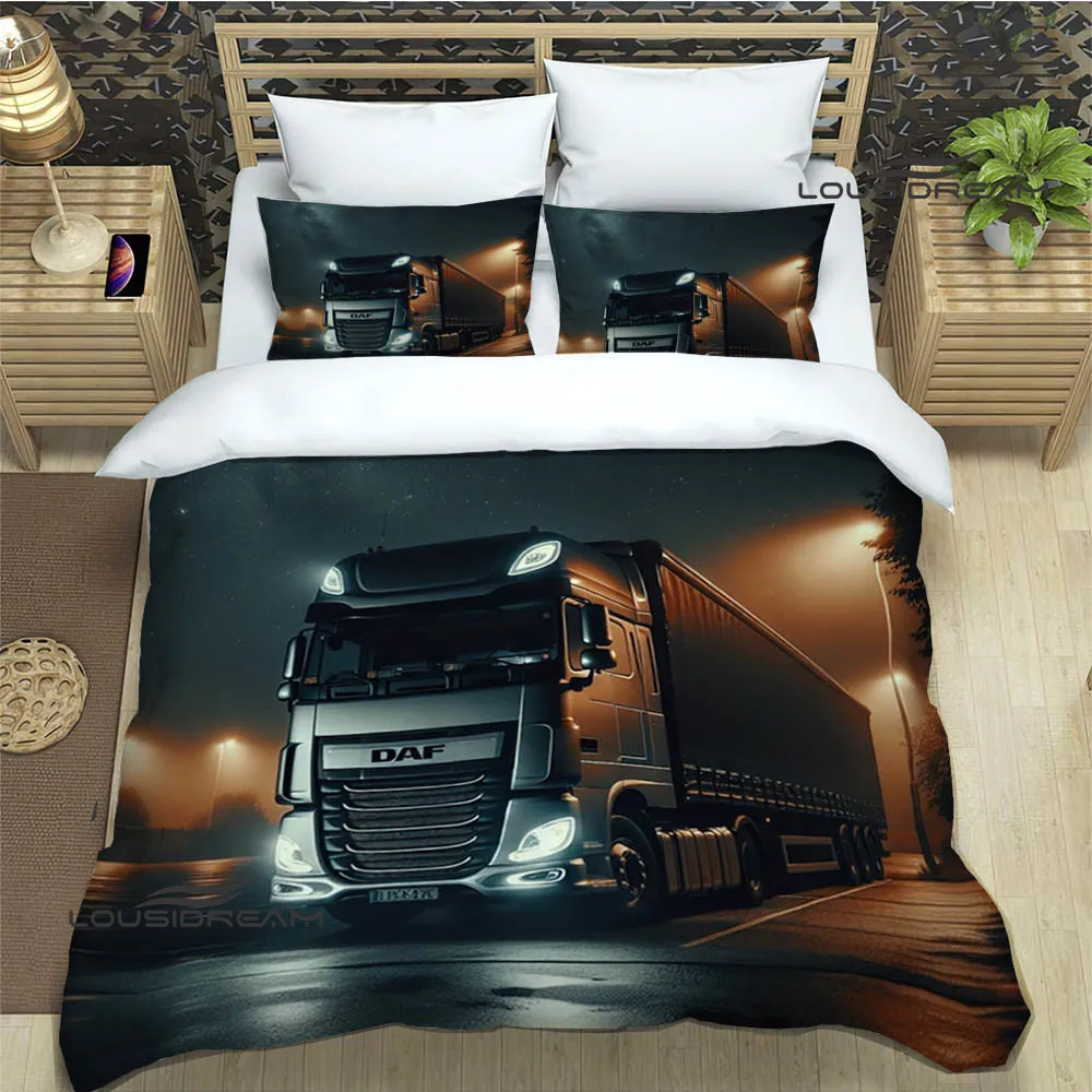 

Комплект постельного белья LOUSIDREAM 3D DAF Ретро 100% полиэстер 3 шт