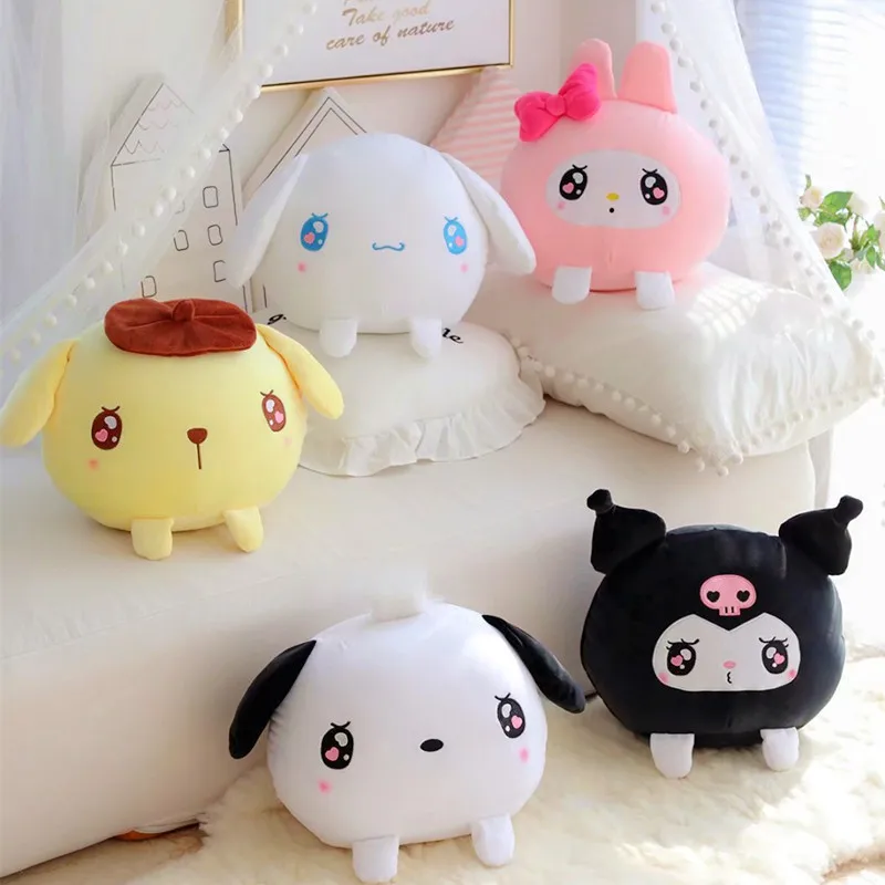 

Kawaii Sanrios Anime Melody Cinnamoroll Kuromi Pillow Plush Toys Stuffed Plushie Bed Sleep Pillow Home Decor Birthday Gift Toys