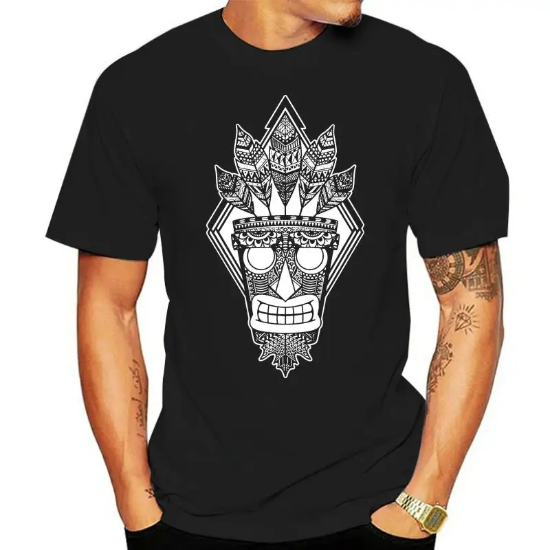 

Aztec Aku Aku tshirt top tee 100% cotton Creature Clothes t shirt for men Classical Leisure summer Interesting