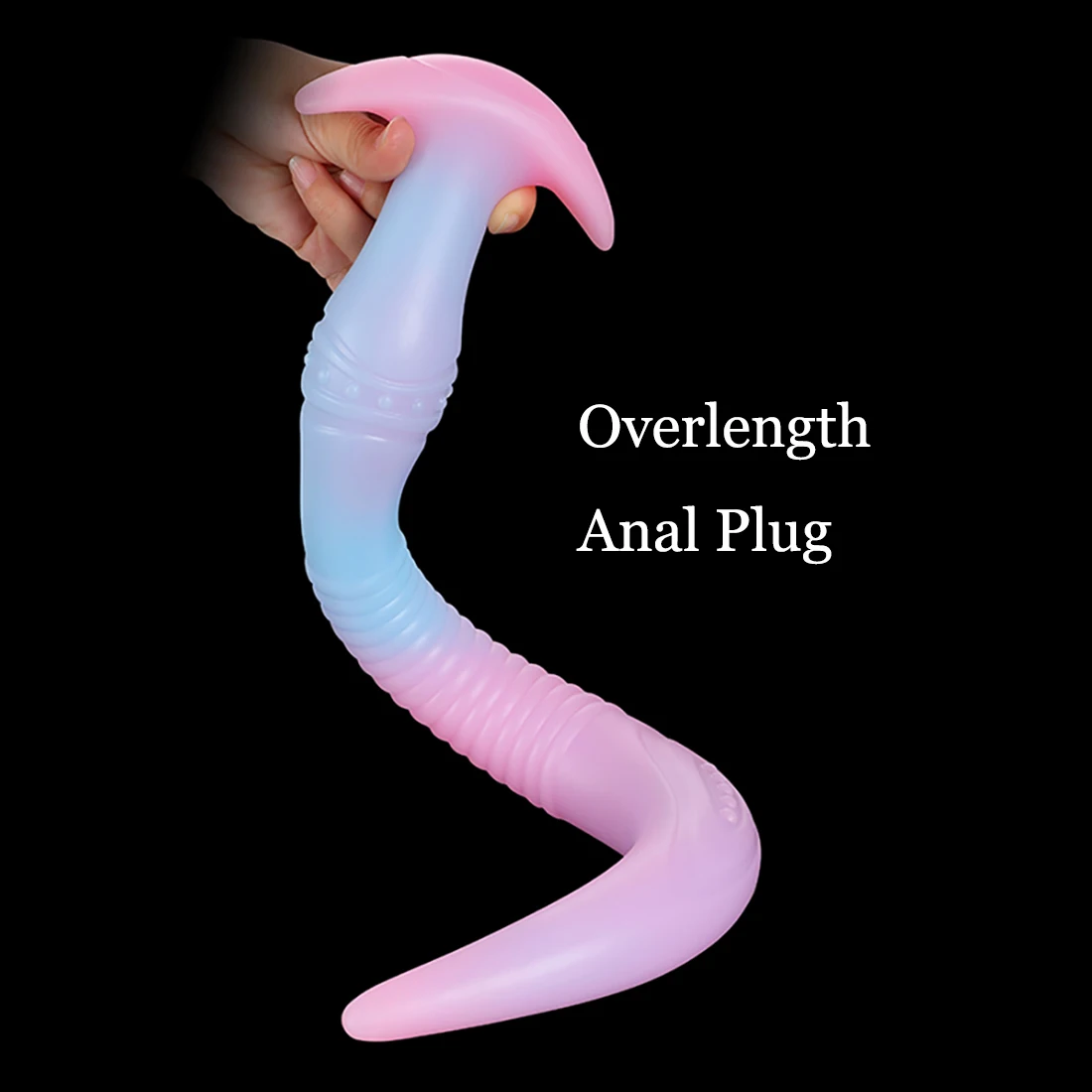 Жидкий силикон светящаяся анальная пробка большого размера фаллоимитатор