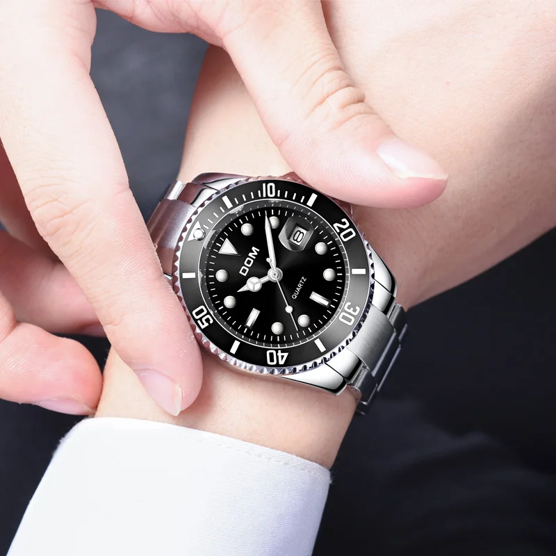 

DOM luxury men's watch 30m waterproof date clock men's quartz watch men's sports watch Relogio Masculino fashion M-1263
