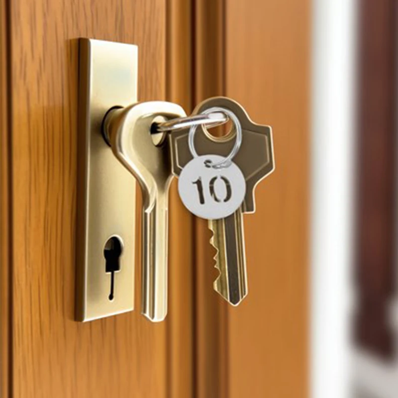 20 шт. бирки для ключей с полыми номерами номерной знак из нержавеющей стали