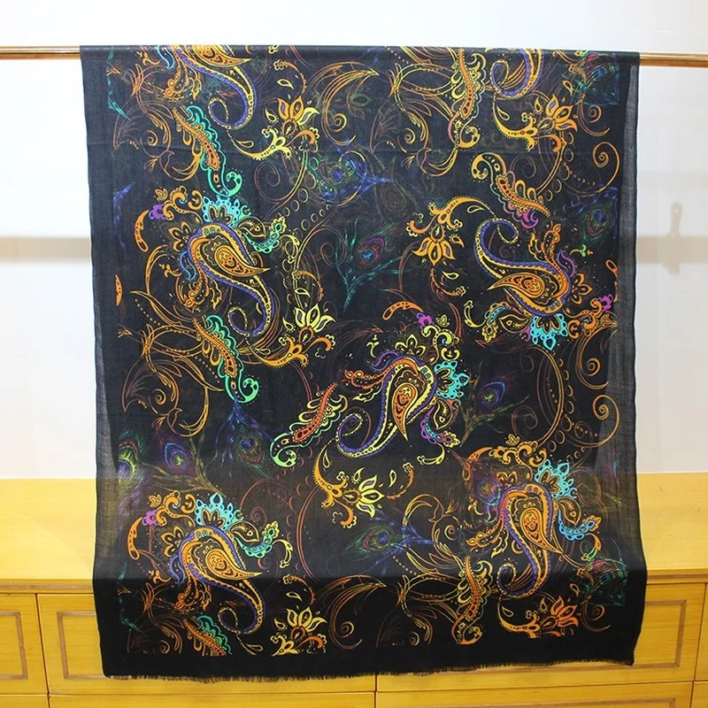 

Winter Female Scarf 200*100cm Pashmina Long Scarf Ring Fleece Kashmir Warm Scarf Bandana High-end Shawl Blanket Women's Scarf