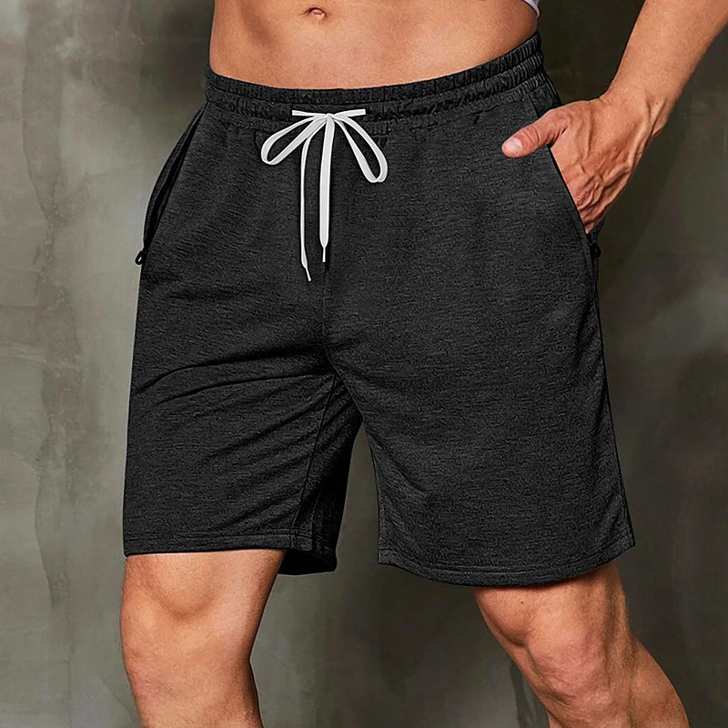 

Quick Dry Running Shorts Men Solid Sports Clothing Fitness Bodybuilding Short Pants Sport Homme Gym Training Beach Shorts Male