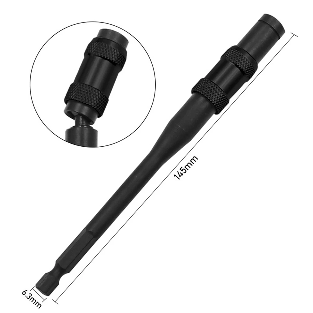

1/4Inch Extension Rod 1/4Inch Hex Shank 145mm 6.35mm Hex Magnetic Ring Magnetic Screw Drill Quick Change Holder