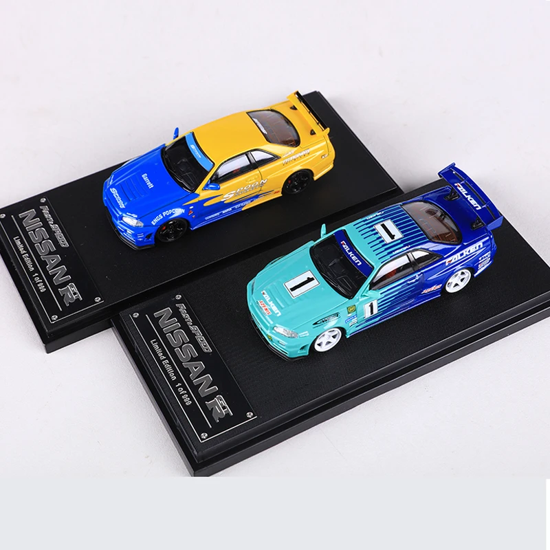 Быстрая скорость FS 1:64 Skyline GTR R34 ложка/Falken литая под давлением модель автомобиля из
