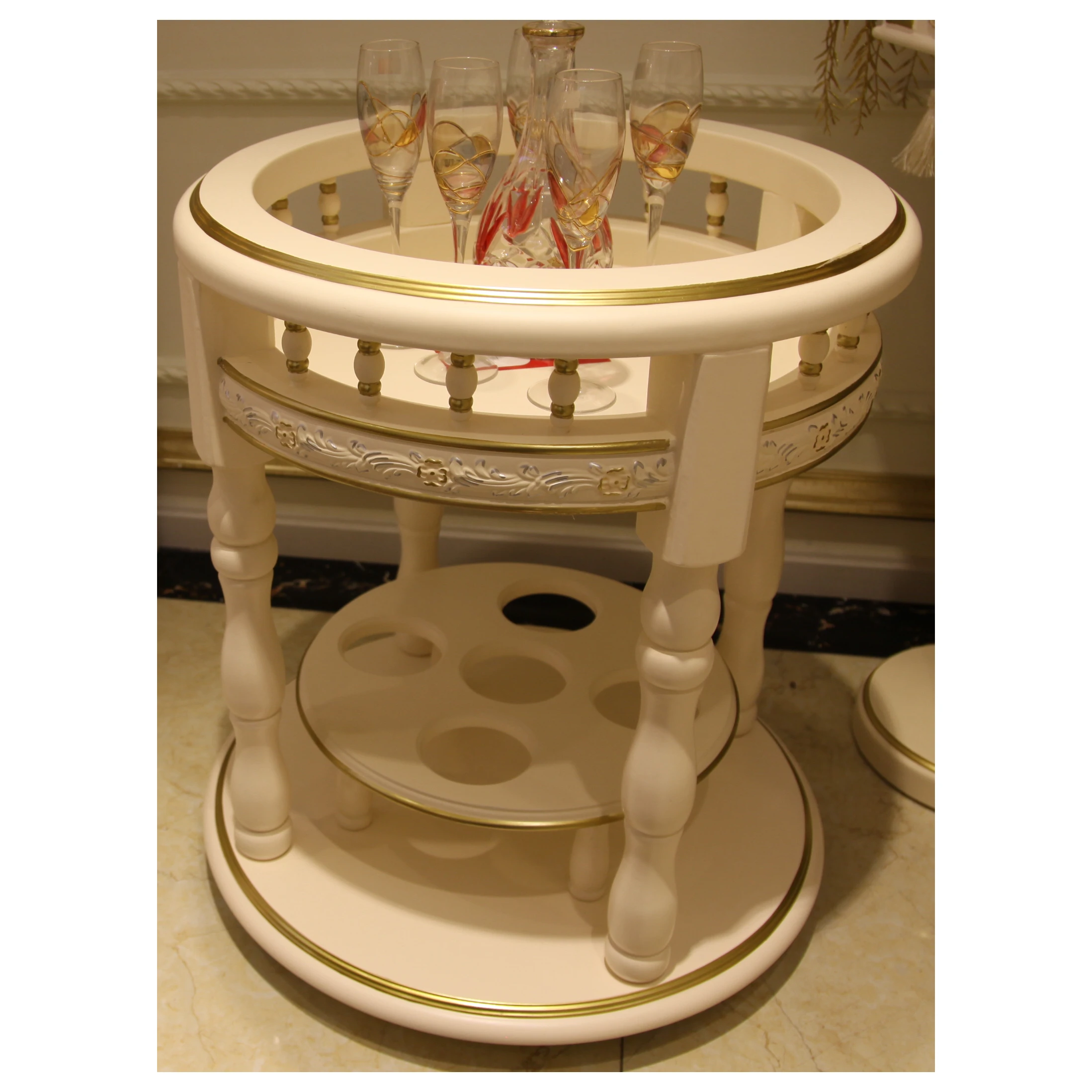 

Round wine rack classic dining-table funiture China custom Furniture