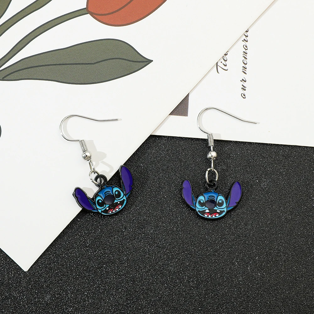 Новые серьги Disney Stitch милые с изображением инопланетянина креативные необычные