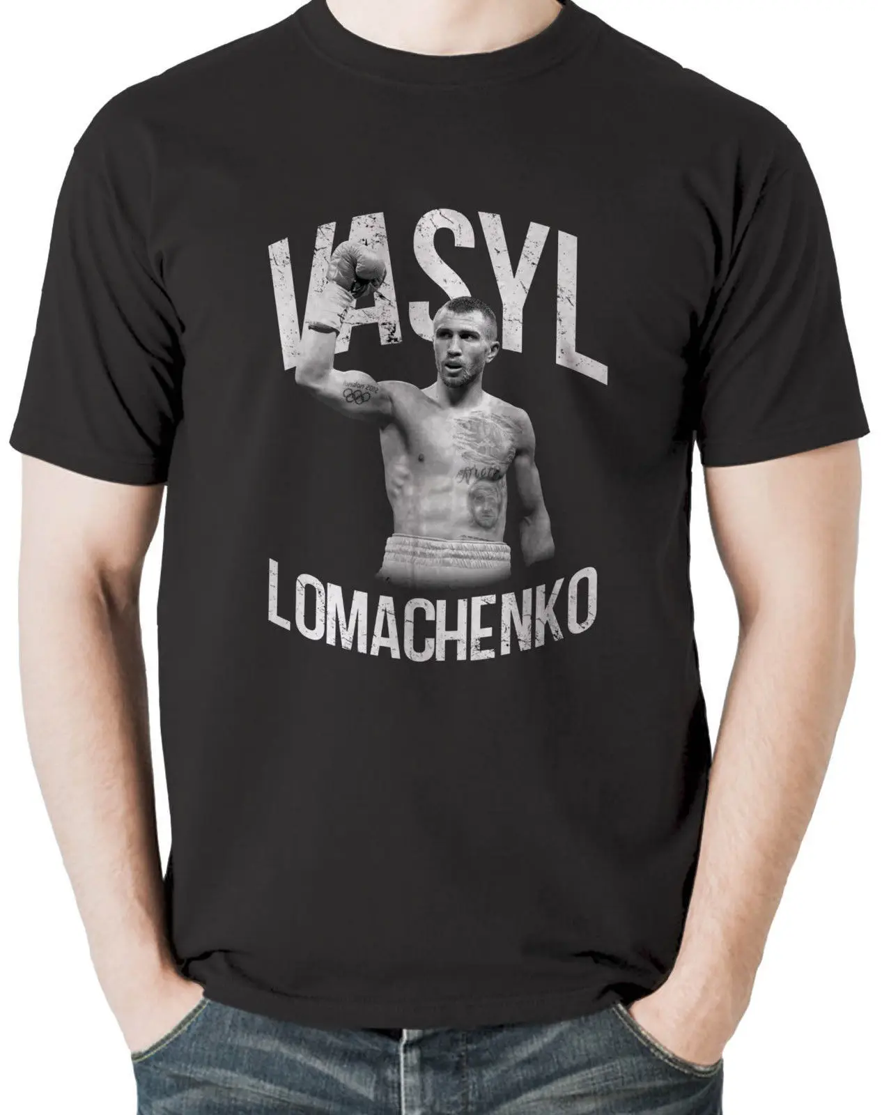 

Ukrainian Boxing Champion Vasyl Lomachenko T Shirt. Short Sleeve 100% Cotton Casual T-shirts Loose Top Size S-3XL