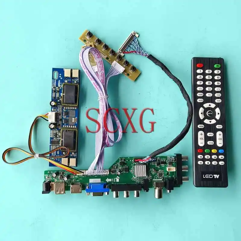 Плата цифрового контроллера LCD M236H1-L01 M236MWF1, плата DVB 1920*1080, набор «сделай сам», 23,6 дюйма, 4-CCFL, LVDS, 30-контактный USB, HDMI-совместимость, VGA, AV