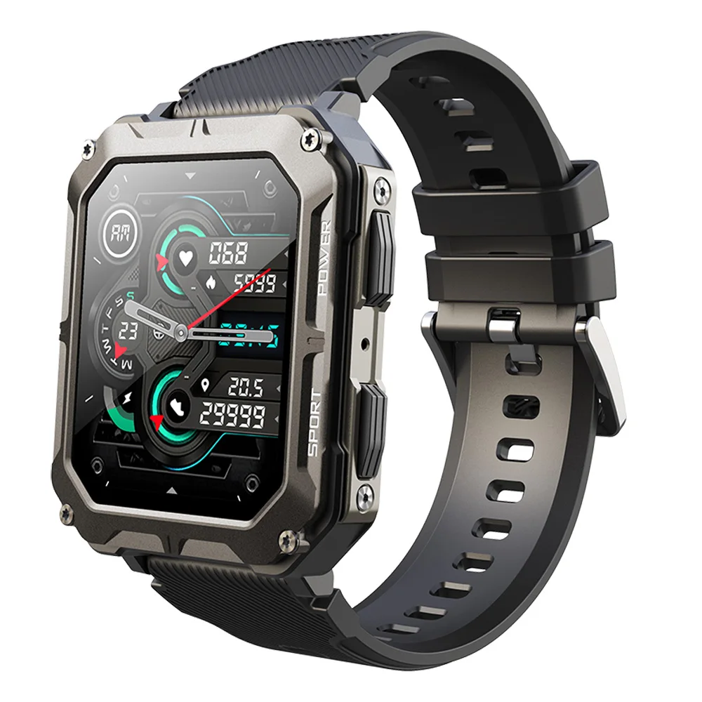 

Smart Watch BT Call Men Outdoor Sports Fitness Tracker Heart Rate Blood Pressure Fitness 24H Health Monitor Smartwatch