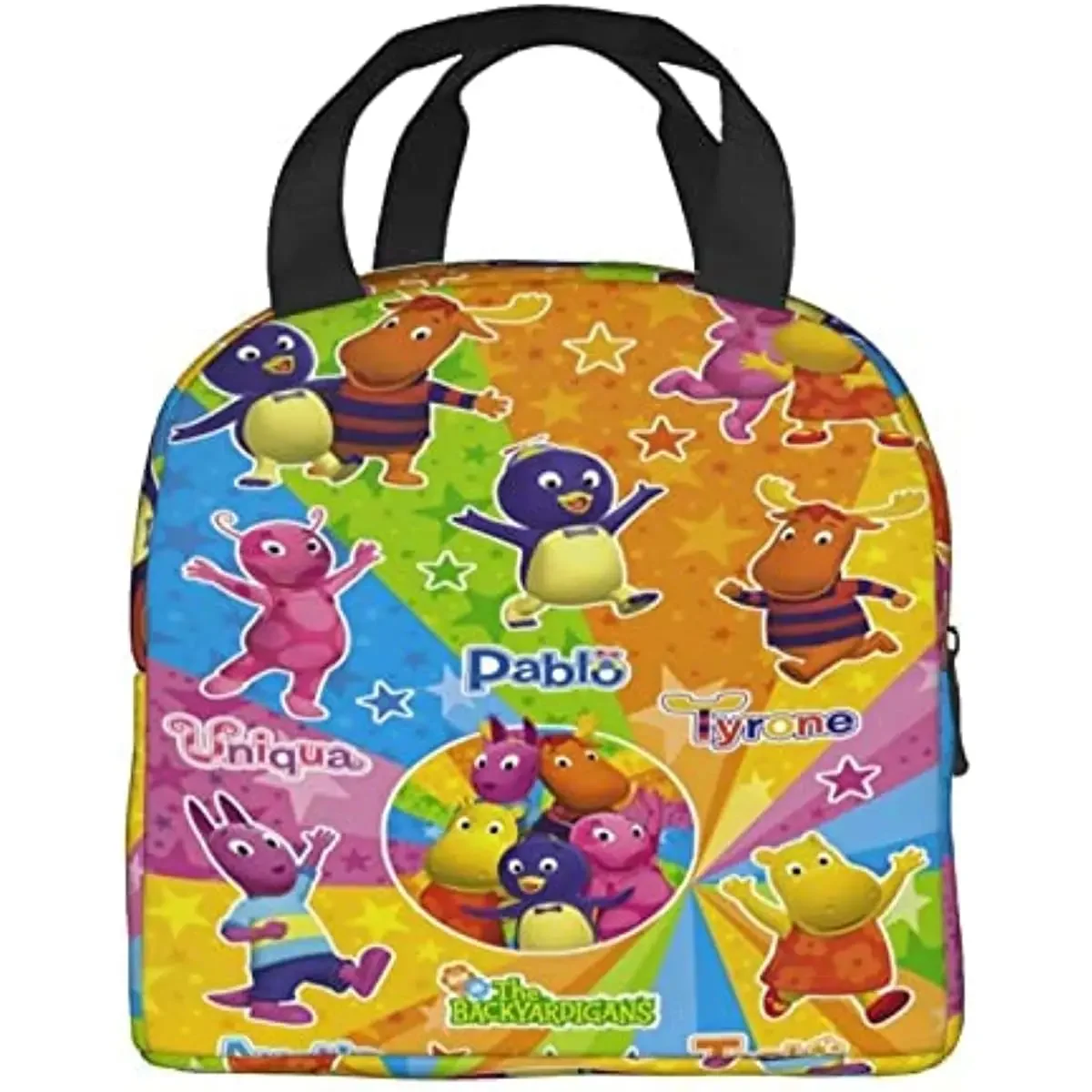 

Аниме Backyardigans большая сумка для обеда с карманом для работы, колледжа, офиса, пикника, улицы