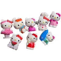 bandai gacha candy toy anime figure action figure mini hllo kitty diy toys children toys
