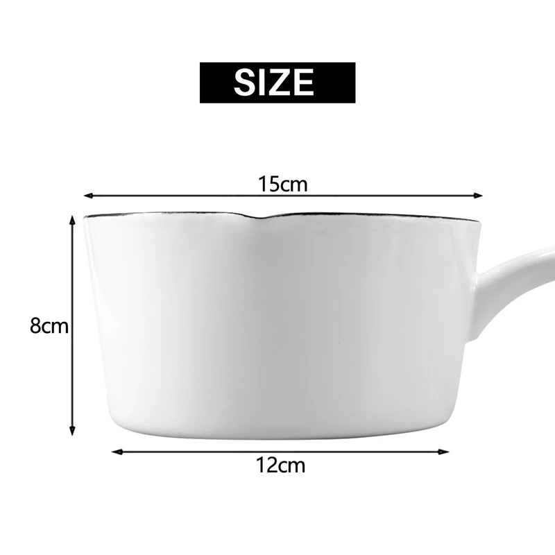 Белая керамическая кастрюля для молока л в японском стиле кухонная