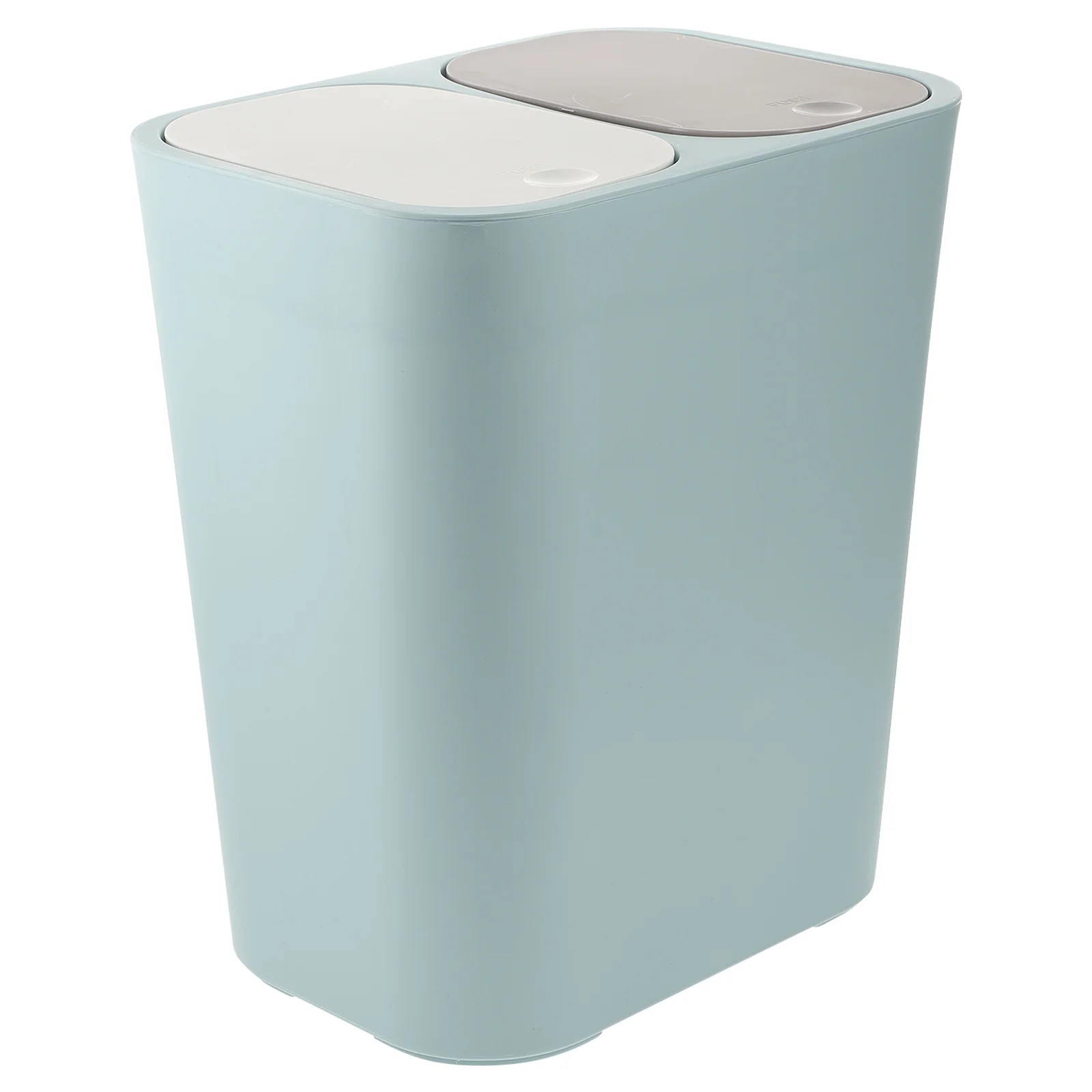 

White Trash Can Lid Shanghai Home Wastebasket Garbage Wet Dry Dual Trashcan Pp Bathroom
