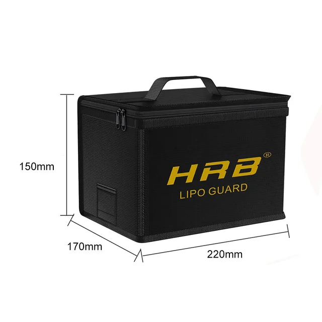 HRB 220x170x150mm Fireproof lipo bag