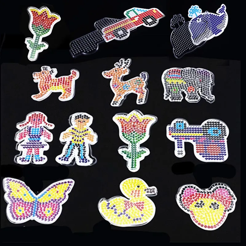 

5mm Beads Pegboard 1pcs Template Iron Beads for Kids Hama Beads Diy Puzzles High Quality Perler Beadbone Handmade Gift Toy