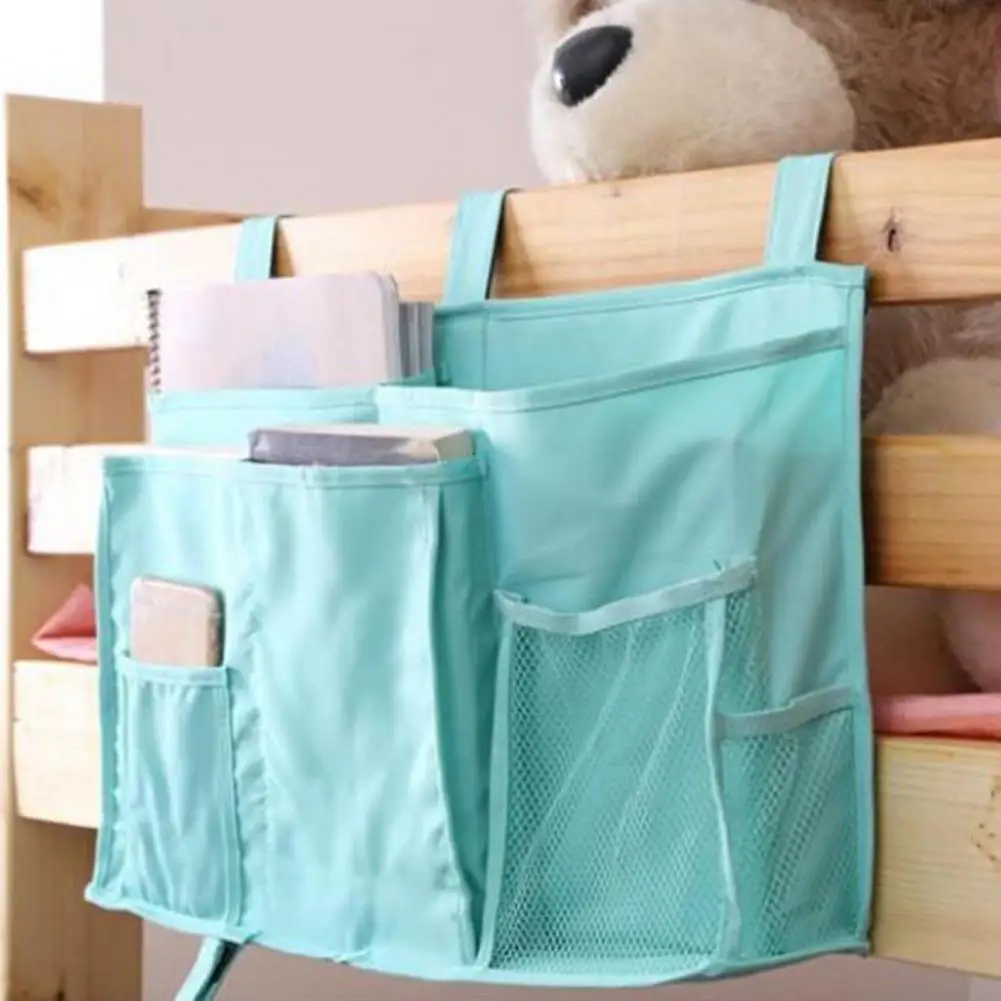 

Bedside Hanging Bag Three-dimensional Multi Pockets Oxford Cloth Daily Use Students Bed Side Caddy School Supplies