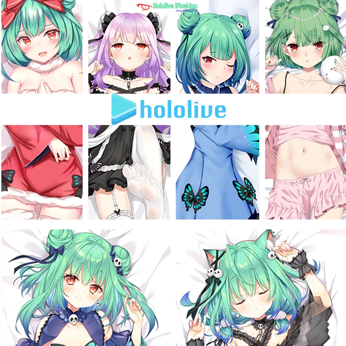 

Аниме Hololive VTuber Uruha rusha Sexy Dakimakura обнимающая Подушка Чехол японская Подушка Чехол Подушка постельное белье Gigts Hol