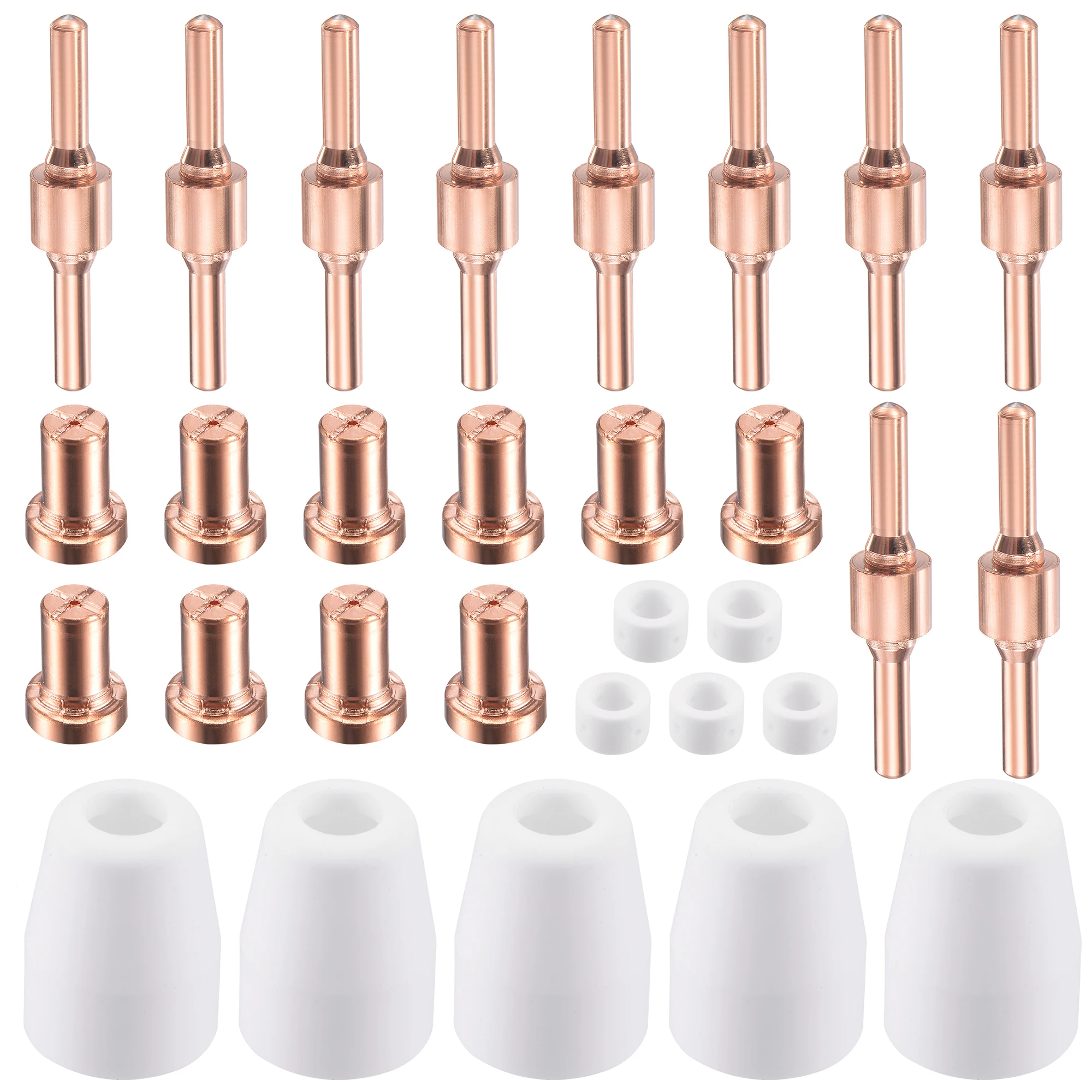 

Uxcell 30 Pcs Plasma Cutter Torch Consumables Accessory Set for Plasma Air Cutting Machine PT-31 LGK-40 CUT-40