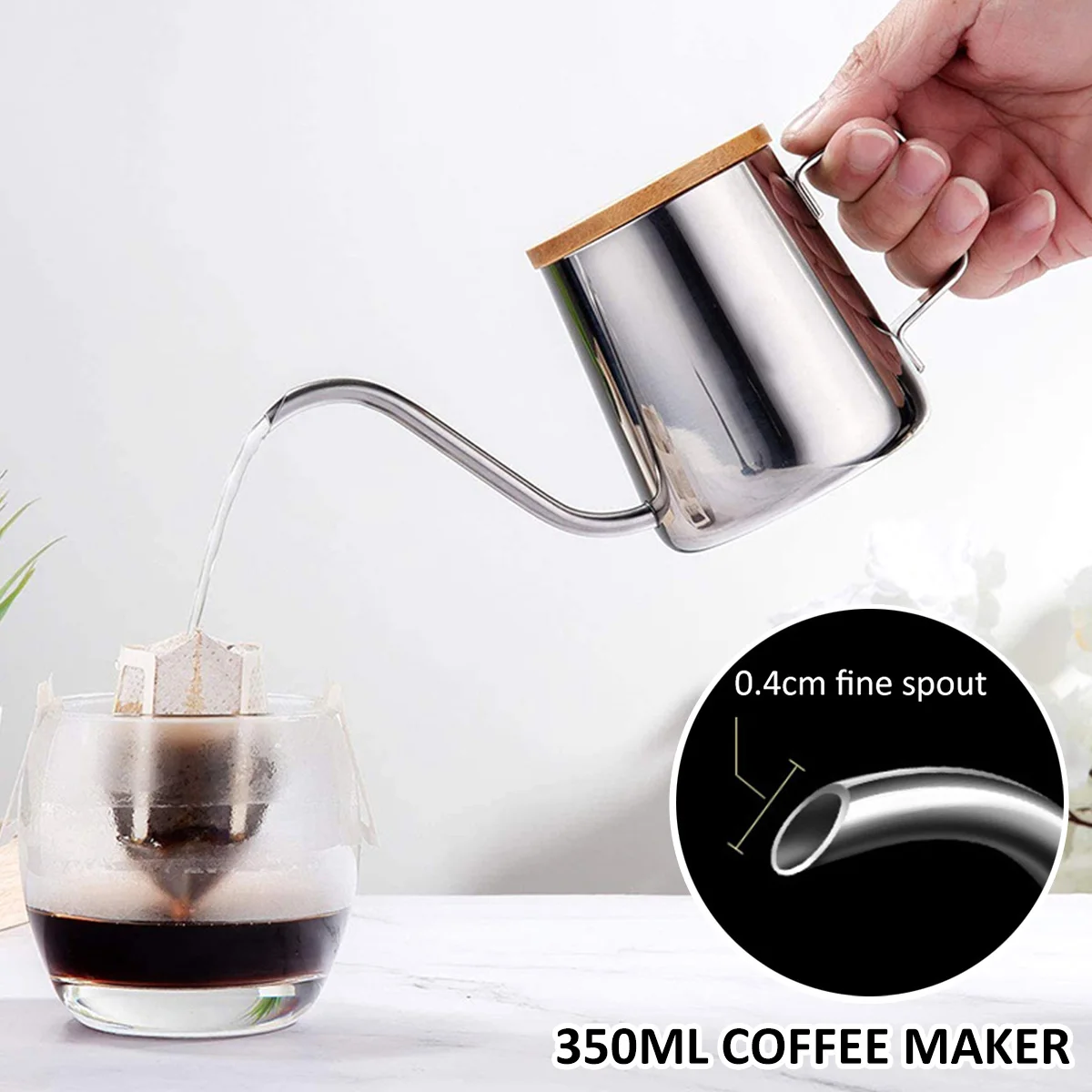 

Кофейник «гусиная шея» из нержавеющей стали, 350 мл