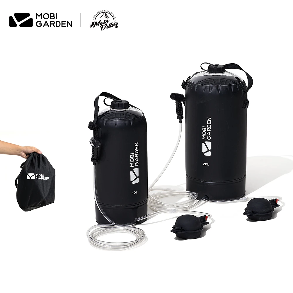 

MOBI GARDEN Portable Shower Bag 10L/20L Large Capacity Outdoor Easy Shower Solar Plus Hot Water Bag
