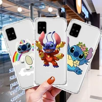 lilo stitchstyle transparent phone case hull for samsung galaxy a50 a51 a20 a71 a70 a40 a30 a31 80 e 5g s shell art cell c