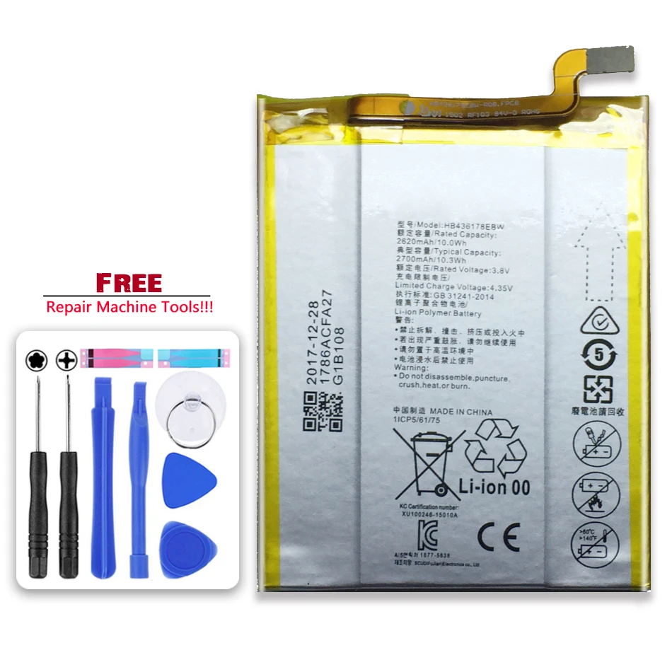 

HB436178EBW Аккумулятор для HUAWEI Mates / Mate S CRR-CL00 CRR CL00 CRR-UL00 CRR UL00 аккумулятор