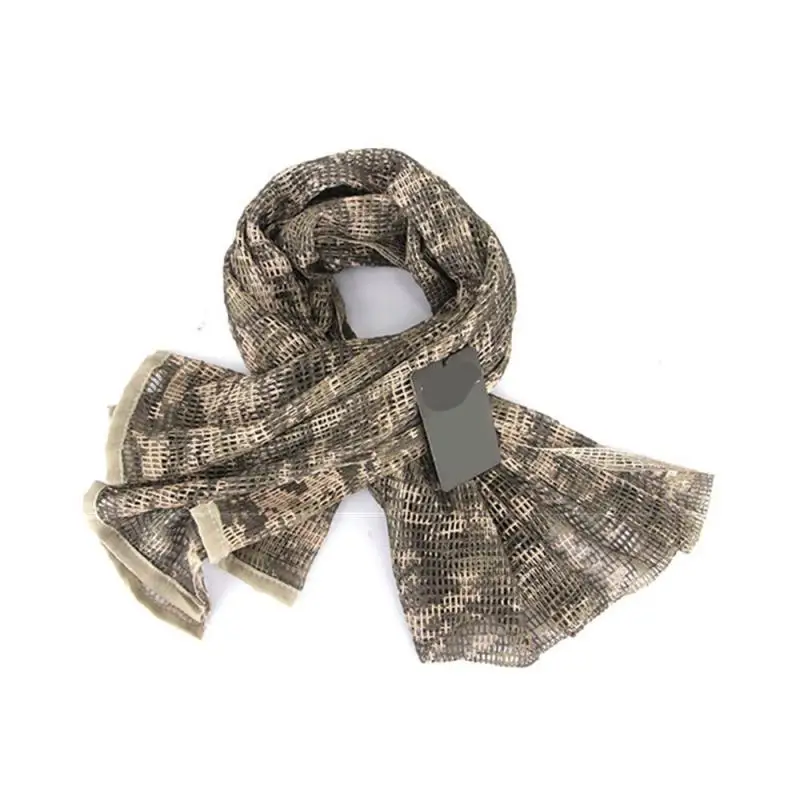 

Tactical Scarf Camouflage Mesh Net Scarves Military Camo Scarfs Outdoor Sport Sniper Face Veil Wargame Camping Shotting 222