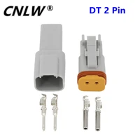 10 sets dj3021y 1 6 1121 dt connectors 2 pin dt04 2pdt06 2s automobile waterproof wire electrical connector plug 22 16awg
