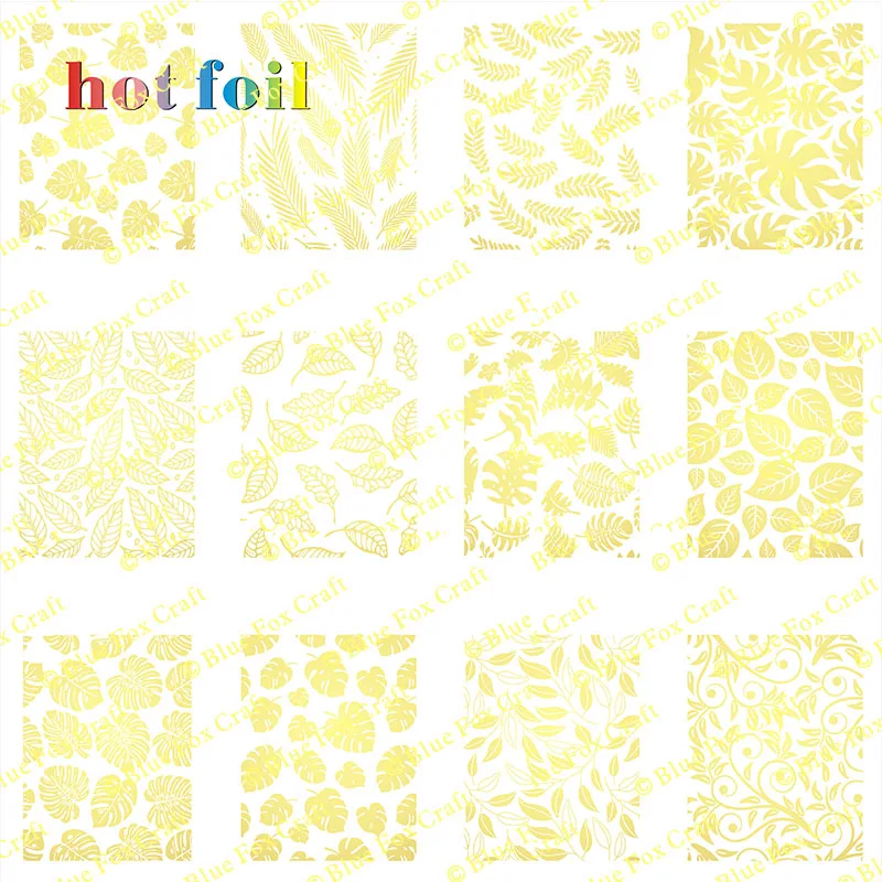 Новые узоры горячие тисненые оправы из фольги бумажные для резьбы ручная работа
