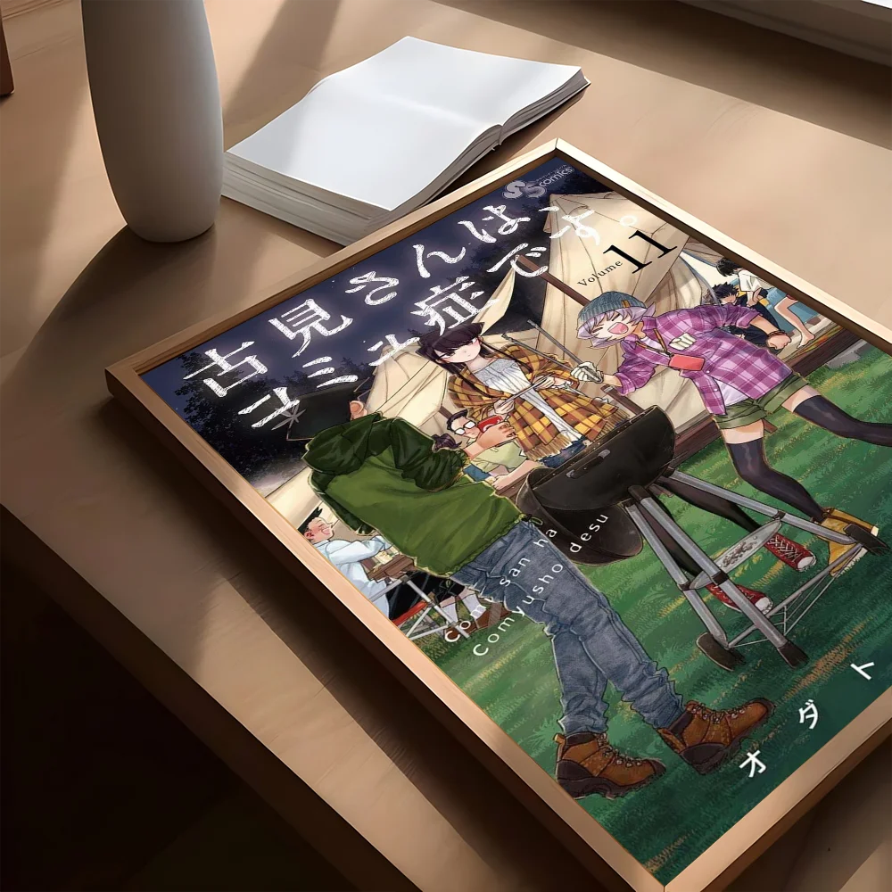 Плакаты Komyushou Desu аниме клейкие постеры для разговора с Komi гостиной бара