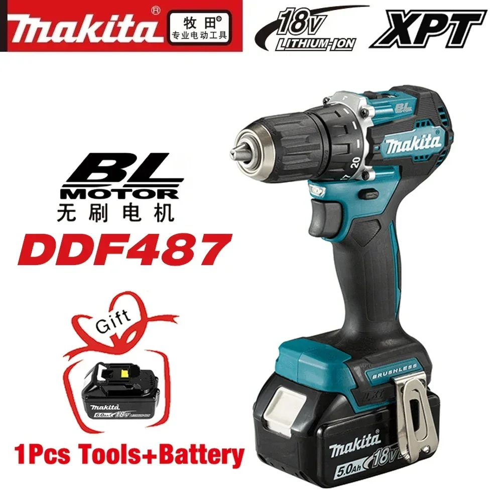 

Makita DDF487 аккумуляторная дрель-шуруповерт 18В