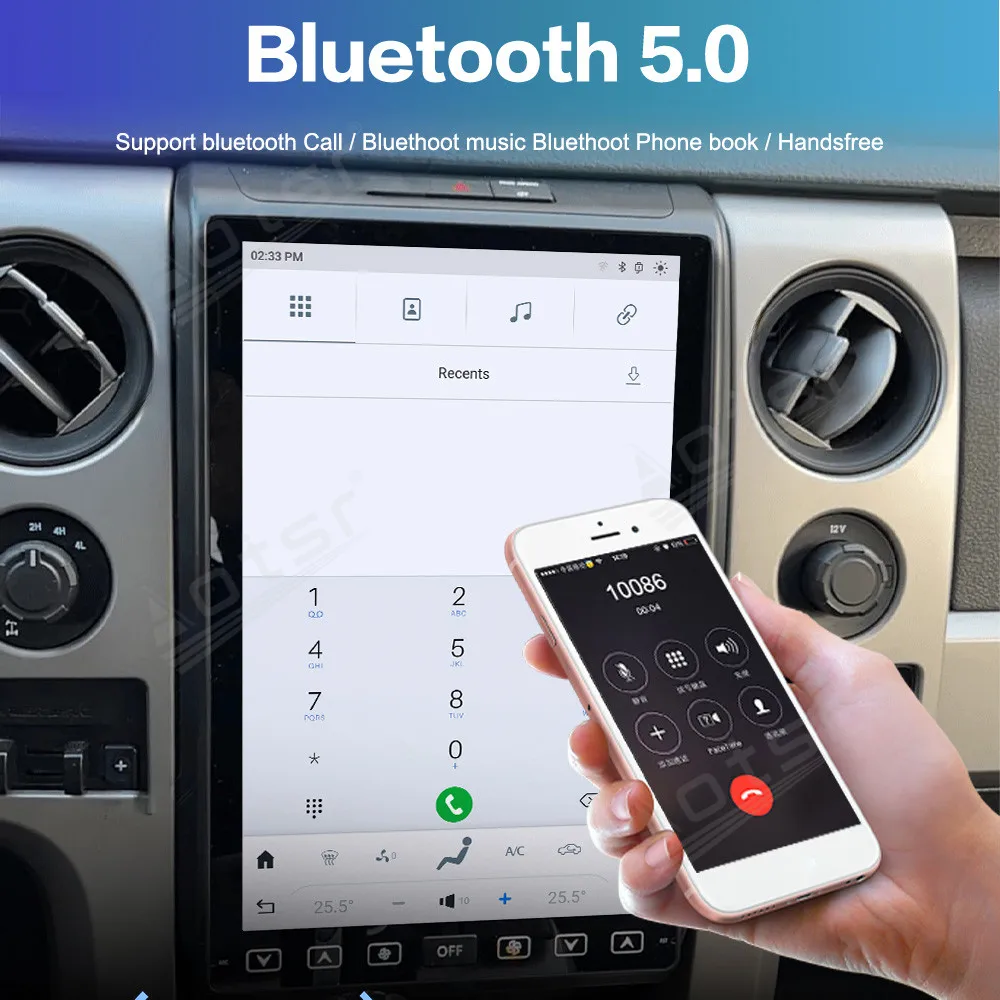 14 4-дюймовый 8-ядерный Carplay для Ford F150 Raptor 2009-2014 мультимедийный плеер Android13