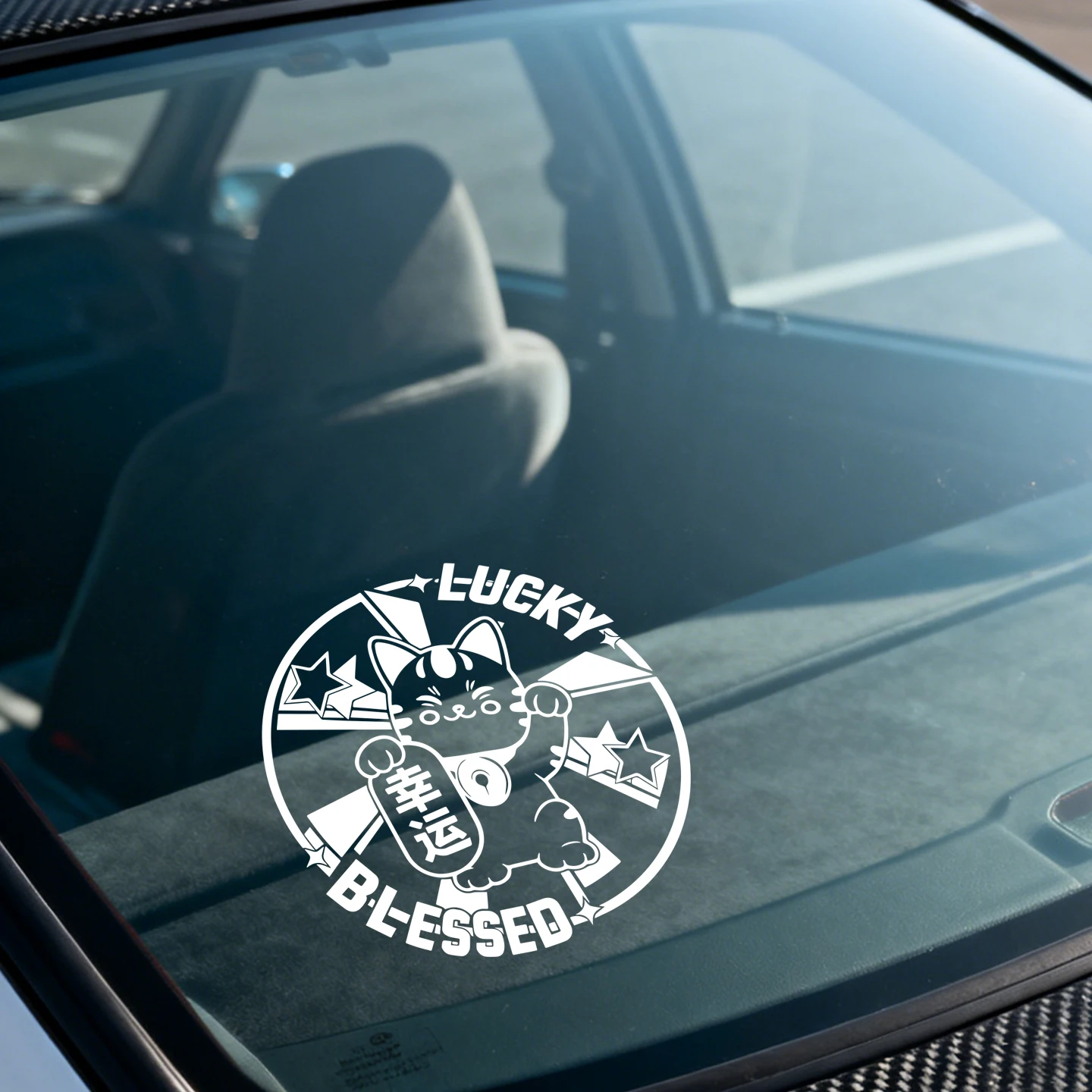 Фото Водонепроницаемая наклейка Lucky Cat JDM - виниловая наклейка для автомобиля, мотоцикла и грузовика №2
