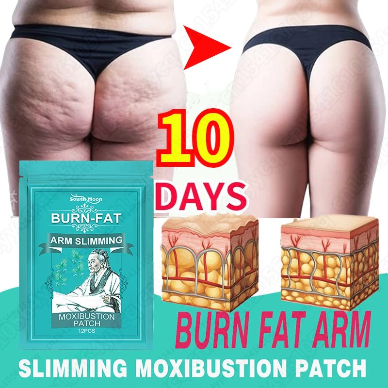

Dropshipping Fat Burner Arm Slimming Moxibustion Patch Portable Herbal Heating Pad Traditional for Women Slim Products Belly