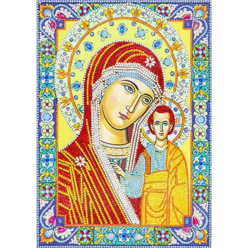 5D алмазная живопись своими руками религиозная мать и ребенок Вышивка крестиком