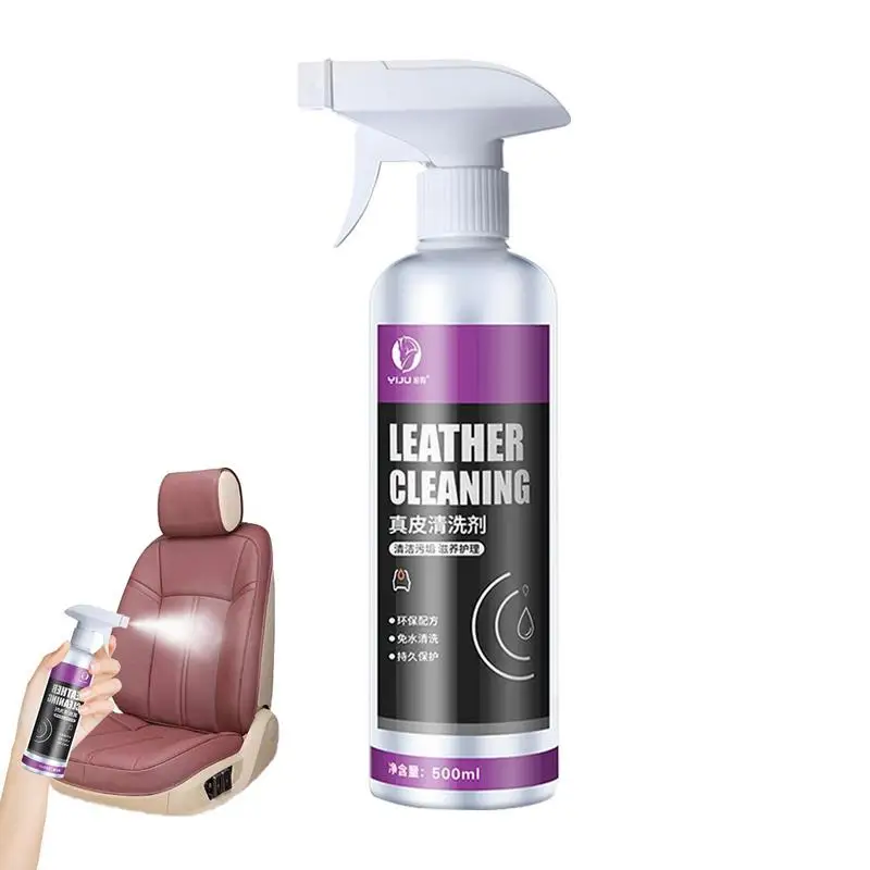 

Car Detailing Cleaner Interior Cleaning Sprayer 500ml Car Carpet Cleaner Leather Seats Interior Decontamination Foam Cleaner
