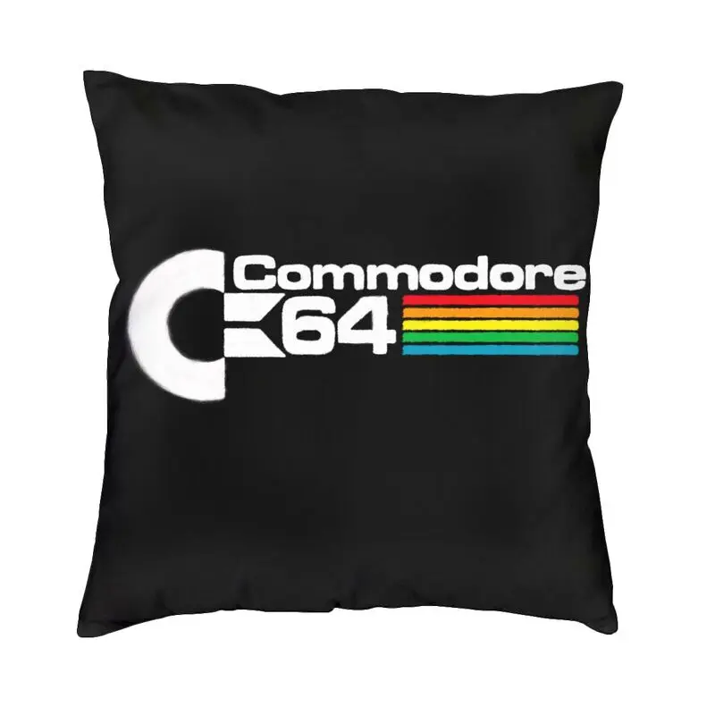 

Commodore 64 Retro Classic Square Pillow Cover Home Decorative Cushions Throw Pillow for Living Room Double-sided Printing