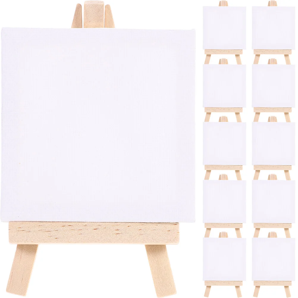 

Painting Blank Canvas Canvases Easel Stand Stretched Kids Diy Blank Frames Artist Triangle Decorative Boards Supplies Oil Wood