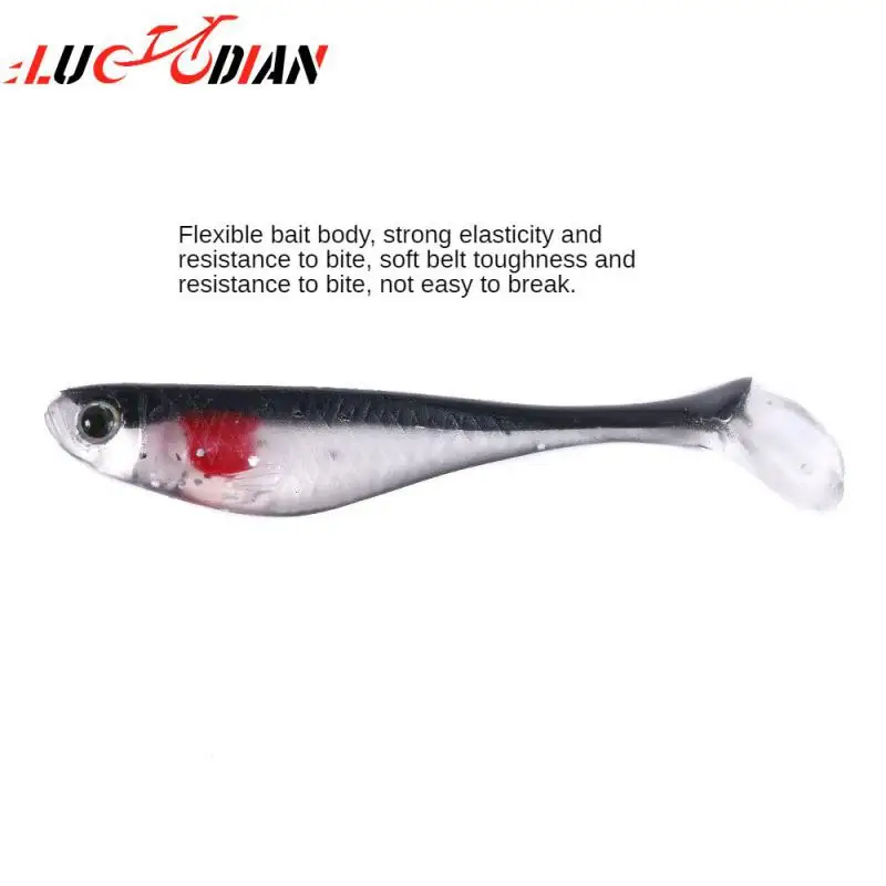 

The Bait Effect Is Strong Decoy Stereoscopic 3d Fish Eyes Silicone Fishing Gear Flexible Bait Body Hollow T-tail Soft Fish Bait