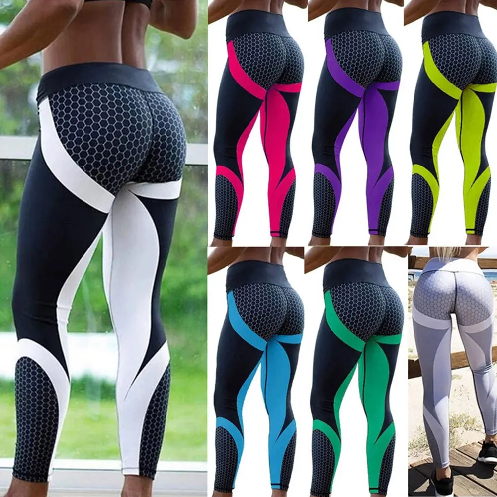 

Pants Women Leggings Sports Fitness Clothing Female Tights Yoga Trousers Gym Stockings Seamless Bodysuit Breathable Absorb Colou