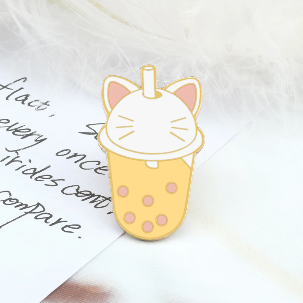 Новая милая маленькая цветочная собачья лапа мороженое эмалированная булавка