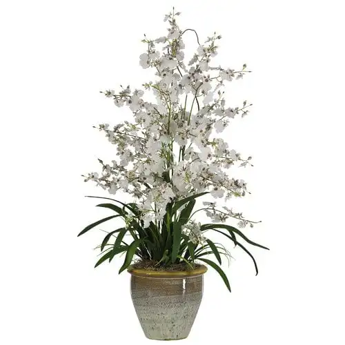 

Dancing Lady Silk Flower Arrangement, White