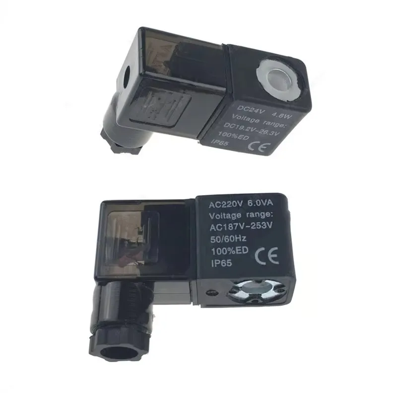 Пневматис воздуха AirTAC Magnetspule Ventil Spule Schwarz DC12V DC24V AC110V AC220V Für 4v210-08 2v025 (art.: 3920cc4e3028a) - 3920cc4e3028a