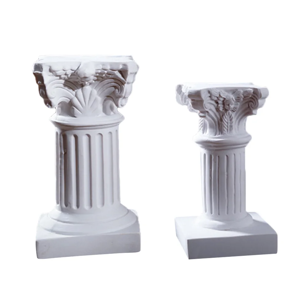 

Romanholder Column Stand Pillars Candlestick Pillar Columns Tealight Figurines Greek Wedding Candelabra Decorations Statues